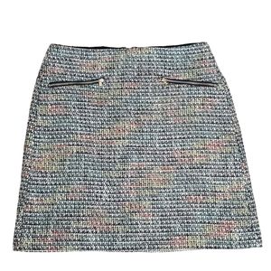 LOFT Petites colorful tweed skirt
